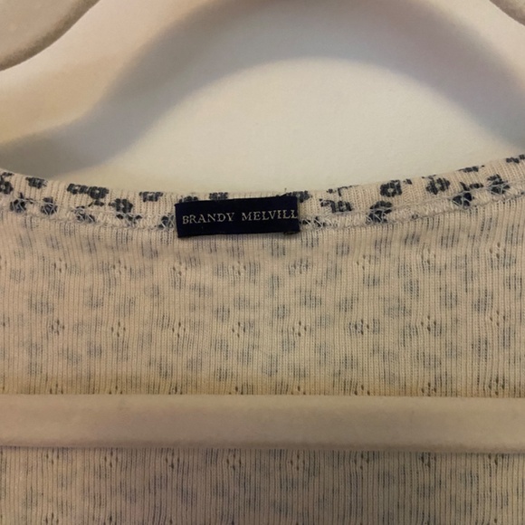 Floral Brandy Melville Button Up Top - Picture 4 of 4